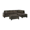3-Piece Reversible Sectional with Ottoman 8367CH*3