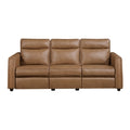 Power Double Reclining Sofa with Rounded Track Arms 8368BRW-3A1PW*