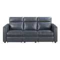 Power Double Reclining Sofa with Rounded Track Arms 8368NVY-3A1PW*