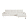 2-Piece Sectional with Right Chaise and Dual-position Backs for Adjustable Seat Depth 8400BEG*22LRC