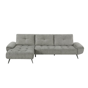 2-Piece Sectional with Left Chaise and Dual-position Backs for Adjustable Seat Depth 8400DVG*2LC2R