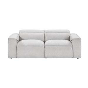Power Double Reclining Love Seat with Power Headrests 8414GRY-2PWH*