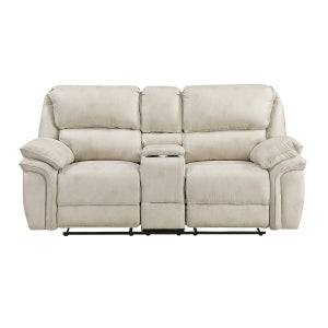Double Reclining Love Seat with Center Console 8517PWT-2