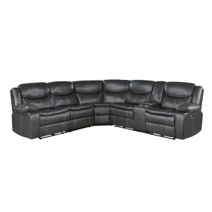 3-Piece Power Reclining Sectional with Right Console 8528DG*SCPW