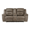 Double Reclining Love Seat with Center Console 8538BR-2