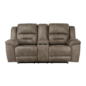 Double Reclining Love Seat with Center Console 8538BR-2