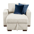 Convertible Chaise Lounge with Arms and Hidden Storage, Click Motion Back 8548BE*2VCA