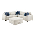 4-Piece Sectional with Pull-out Bed and Ottoman 8548BE*52ACLCR2AAOT