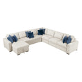 5-Piece Sectional with Convertible and Reversible Chaise, Hidden Storage, Click Motion Back 8548BE*6VCCR22AACA