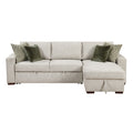 2-Piece Sectional with Reversible Chaise, Pull-out Bed and Hidden Storage, Click Motion Back 8548*3VC2ACLA
