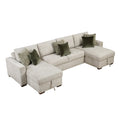 3-Piece Sectional with Convertible and Reversible Chaise, Hidden Storage, Click Motion Back 8548*42VC2AA