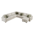 5-Piece Sectional with Convertible and Reversible Chaise, Hidden Storage, Click Motion Back 8548*6VCCR22AACA
