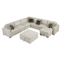 6-Piece Sectional with Reversible Chaise, Pull-out Bed and Ottoman 8548*7VC2ACR2ACLAC...