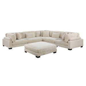 6-Piece Modular Sectional with Ottoman 8555BE*3CR2ACOT