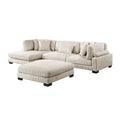 4-Piece Modular Sectional with Reversible Chaise and Ottoman 8555BE*CRACVCOT