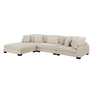 4-Piece Modular Sectional with Ottoman 8555BE*4OT