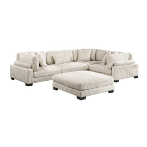 5-Piece Modular Sectional with Ottoman 8555BE*3CRACOT