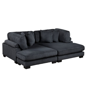 2-Piece Chaise Lounge 8555BK*2VC