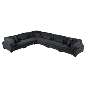 6-Piece Modular Sectional 8555BK*3CR3AC