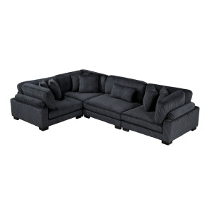 4-Piece Modular Sectional 8555BK*3CRAC
