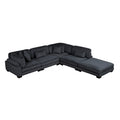 5-Piece Modular Sectional with Ottoman 8555BK*5OT