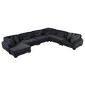 6-Piece Modular Sectional with Reversible Chaise 8555BK*2CR3ACVC