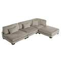 4-Piece Modular Sectional with Ottoman 8555GB*2AC1CROT