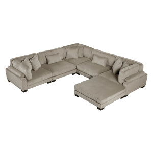 6-Piece Modular Sectional with Ottoman 8555GB*3CR2ACOT