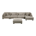 5-Piece Modular Sectional with Reversible Chaise and Ottoman 8555GB*CR2ACVCOT