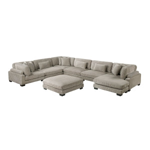 7-Piece Modular Sectional with Reversible Chaise and Ottoman 8555GB*2CR3ACVCOT