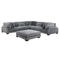 6-Piece Modular Sectional with Ottoman 8555GY*3CR2ACOT