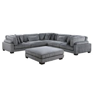 6-Piece Modular Sectional with Ottoman 8555GY*3CR2ACOT