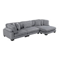 3-Piece Modular Sectional with Reversible Chaise 8555GY*CRACVC