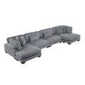 4-Piece Modular Sectional with Reversible Chaise 8555GY*2AC2VC