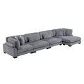 4-Piece Modular Sectional with Reversible Chaise 8555GY*CR2ACVC
