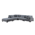 5-Piece Modular Sectional with Ottoman 8555GY*5OT