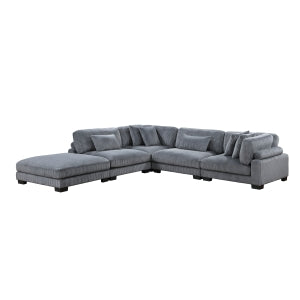 5-Piece Modular Sectional with Ottoman 8555GY*5OT
