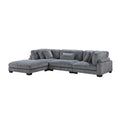 4-Piece Modular Sectional with Ottoman 8555GY*4OT