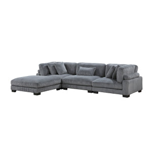 4-Piece Modular Sectional with Ottoman 8555GY*4OT