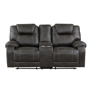 Double Reclining Love Seat with Center Console 8560PM-2