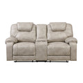 Double Reclining Love Seat with Center Console 8560PT-2