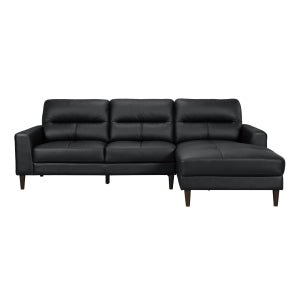 2-Piece Sectional with Right Chaise 8566BLK*SC
