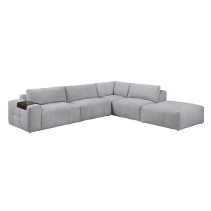 5-Piece Modular Sectional with Ottoman 9155GY*51LOT