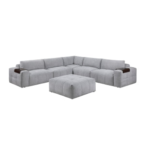 6-Piece Modular Sectional with Ottoman 9155GY*61L1ROT