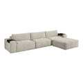 4-Piece Modular Sectional with Ottoman 9155TP*41L1ROT
