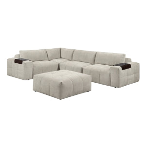 5-Piece Modular Sectional with Ottoman 9155TP*51L1ROT