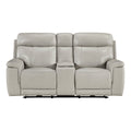 Power Double Reclining Love Seat with Power Headrest and Center Console 9199TPE-2PWH