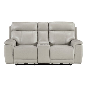 Power Double Reclining Love Seat with Power Headrest and Center Console 9199TPE-2PWH
