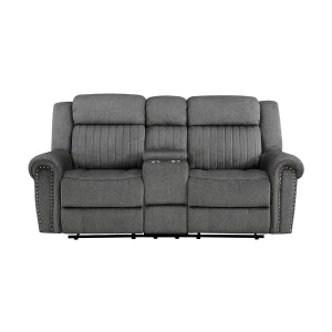 Double Reclining Love Seat with Center Console 9204CC-2