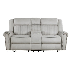 Double Reclining Love Seat with Center Console 9204MT-2